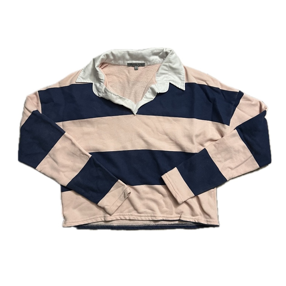 S Charlotte Russe striped long-sleeved shirt